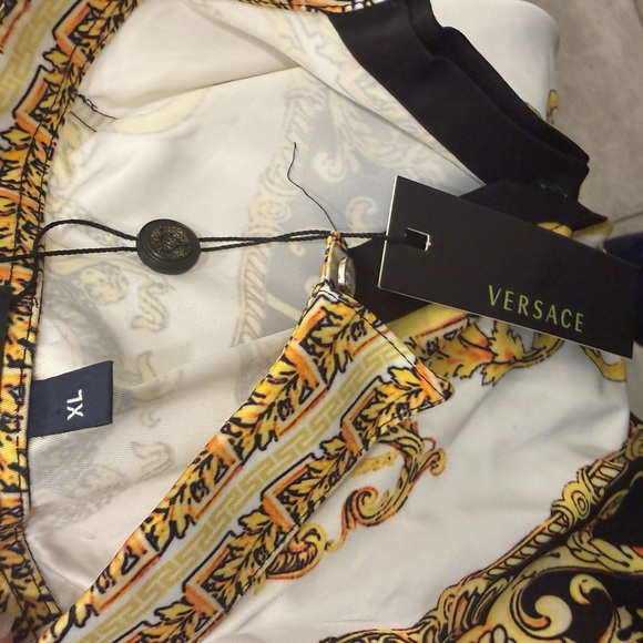 Versace Black and Gold Baroque Blouse - Picture 4 of 6